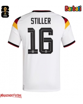 Germania Angelo Stiller #16 Tricou Fotbal Replică Mondial 2026 Barbati Acasa Germania Angelo Stiller #16 Tricou Fotbal Replică Mondial 2026 Barbati Acasa